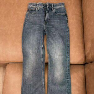 Ralph Lauren High-Rise Straight Jean (Size 24, Petite Fit)
